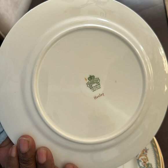 AYNSLEY 8” Henley Bone China Salad Plate (3) - Picture 6 of 7